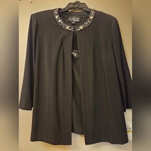 Alex Evenings Black Embellished Jacket